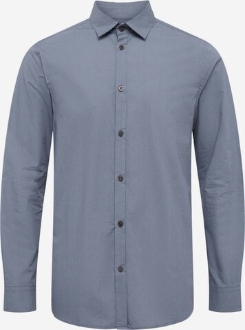 Bertoni Slim fit Button Up Shirt 'Balder' in Blue: front