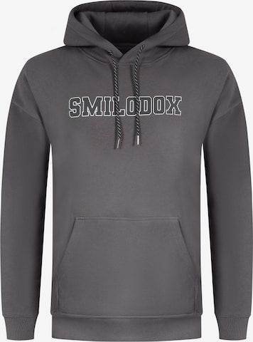 Veste de survêtement 'Finley' Smilodox en gris : devant