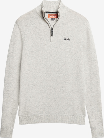 Superdry Pullover 'Essential' in Grau: predná strana