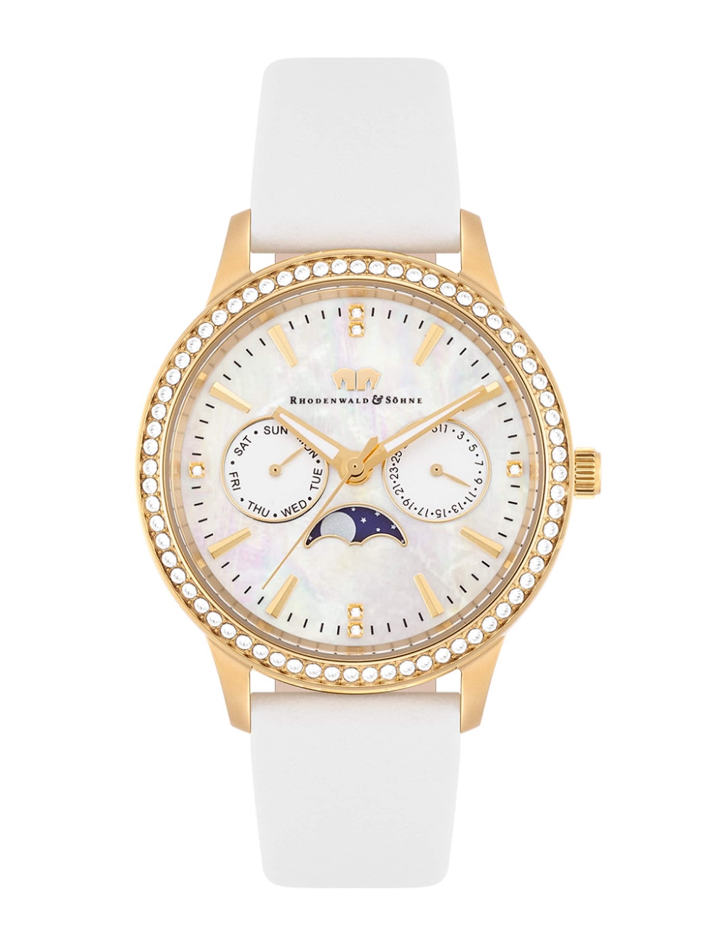 Montre à affichage analogique Rhodenwald & Söhne en blanc : devant