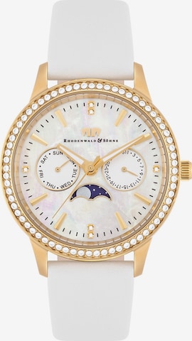 Montre à affichage analogique Rhodenwald & Söhne en blanc : devant