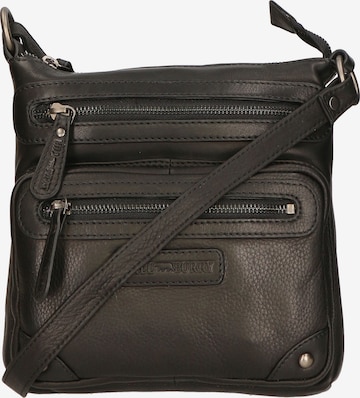 HILL BURRY Crossbody Bag in Black: front