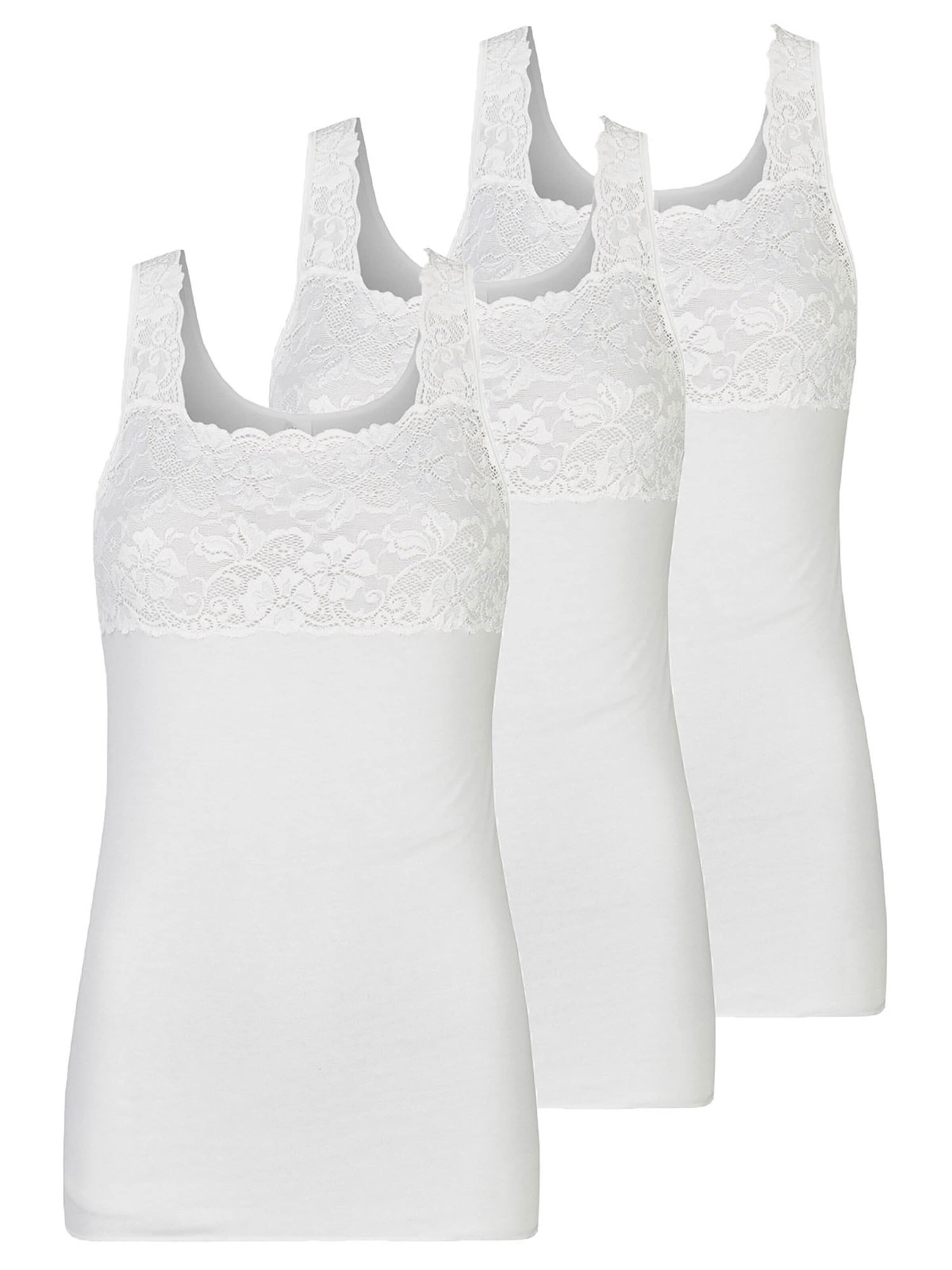Nina von C. Unterhemd 'Fine Cotton'‌‌‌ in Weiß: Vorderseite