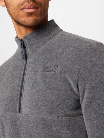 JACK WOLFSKIN Athletic Sweater 'Gecko' in Grey