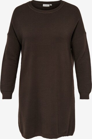 ONLY Carmakoma Knitted dress 'Karia' in Brown: front