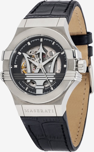 Maserati Uhr in schwarz / silber, Produktansicht
