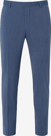 BENVENUTO Slim fit Pleated Pants 'IAGO' in Blue: front