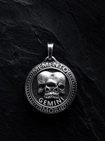 REYTEL Anhänger 'GEMINI. MEMENTO MORI'‌‌‌‌ in Silber