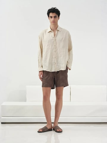 Giesto - Comfort Fit Camisa em bege: frente