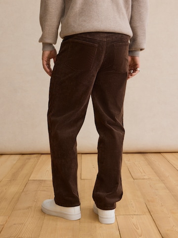 DAN FOX APPAREL Regular Trousers 'Andre' in Brown