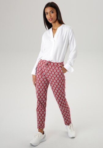 Aniston SELECTED Slim fit Pants in Red