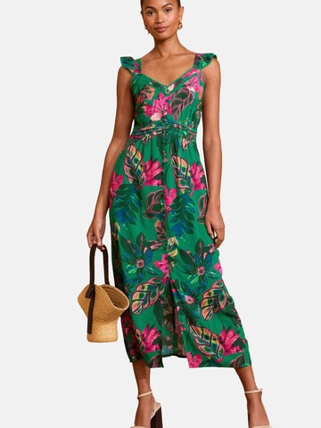 love & roses Summer Dress in Green: front