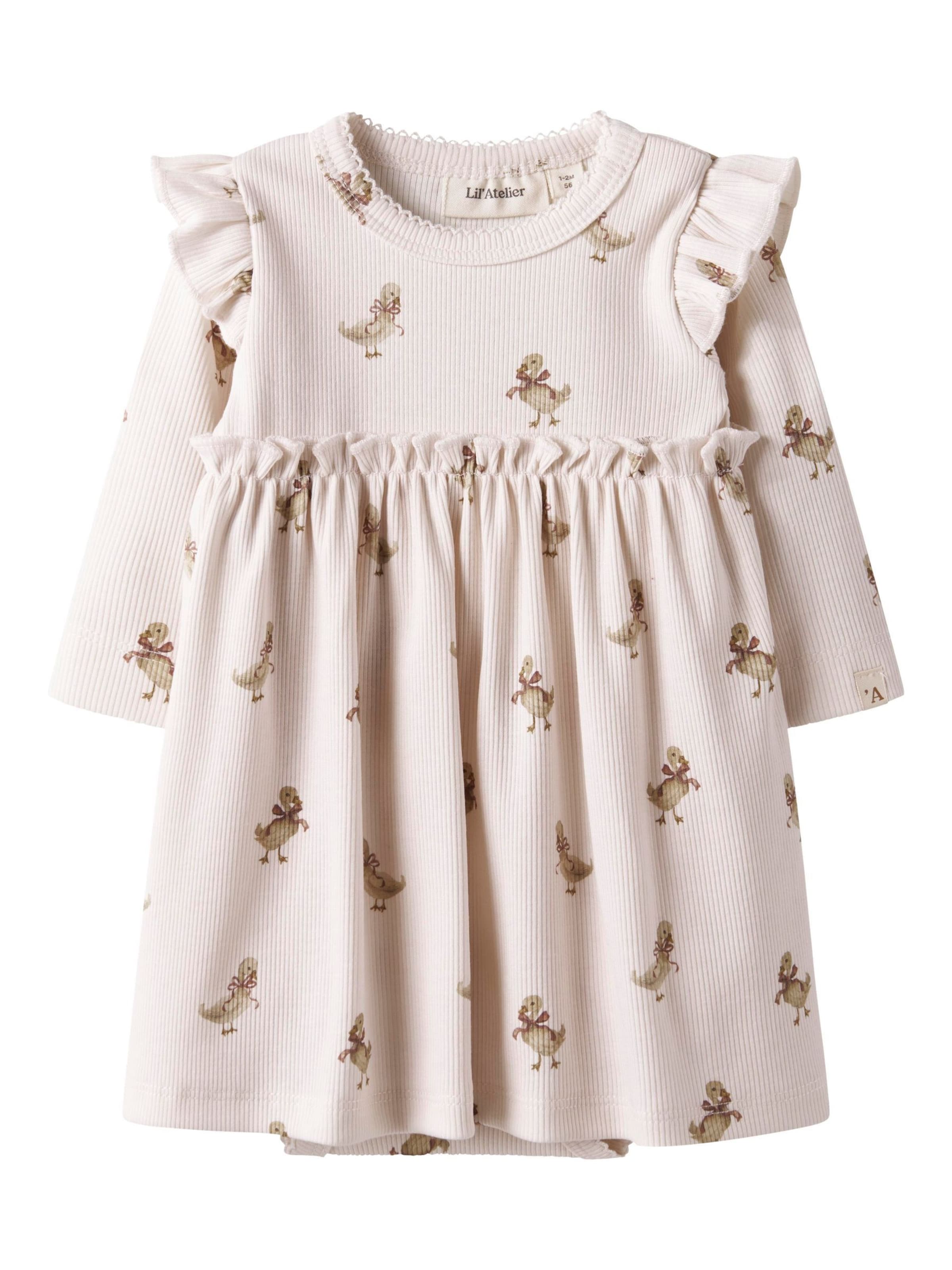 Lil'Atelier Kjole i beige: forside