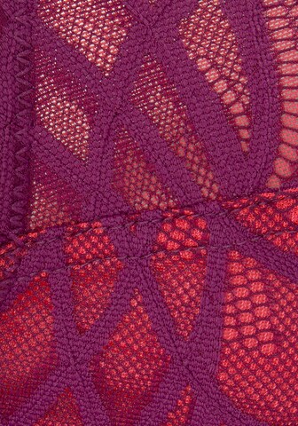 LASCANA Push-up Podprsenka 'Wire bra' - Fialová