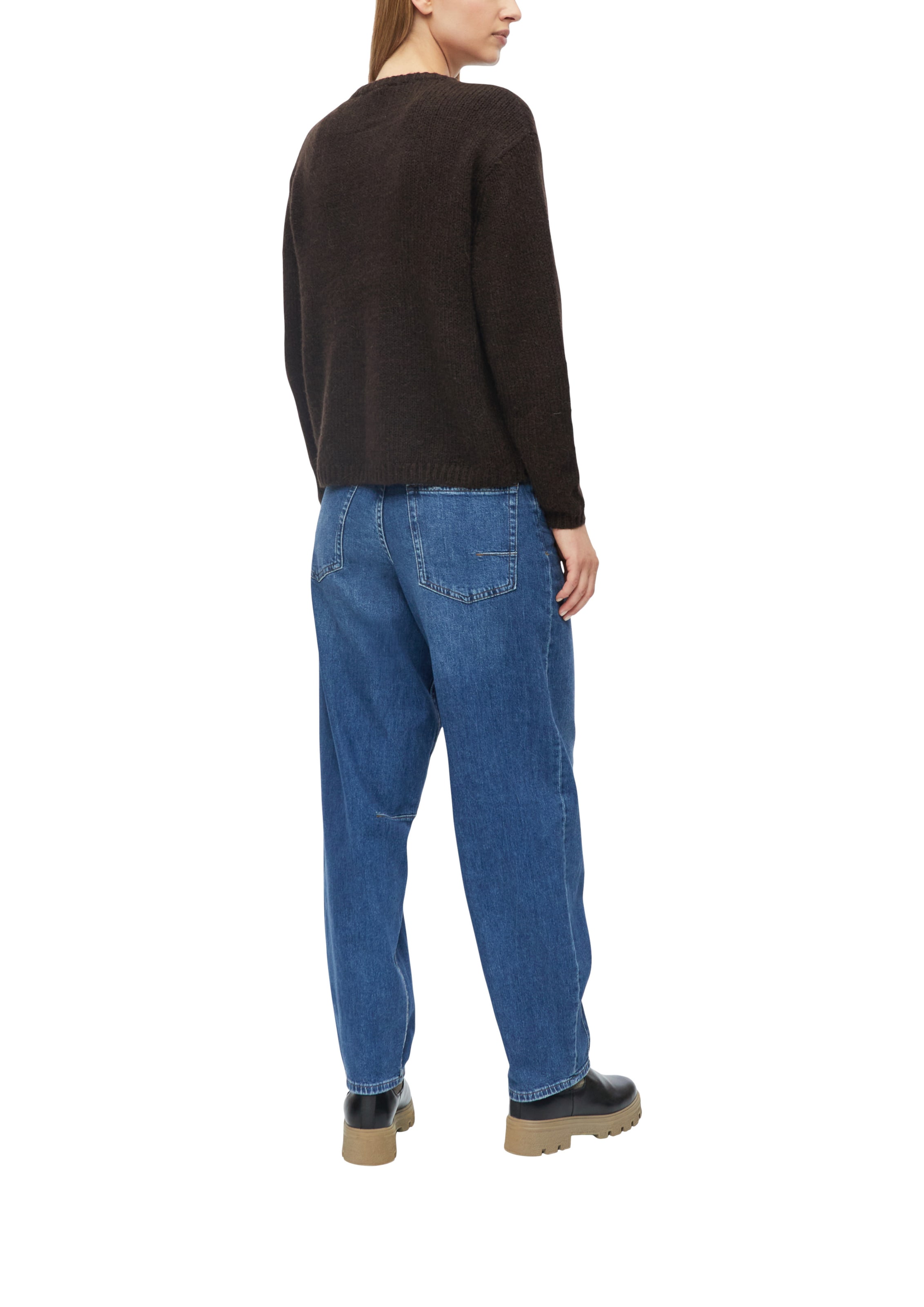 s.Oliver Knit cardigan in Brown: back