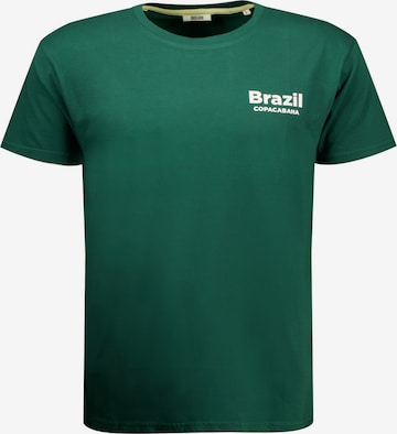 T-Shirt 'Janeiro' Deeluxe en vert : devant