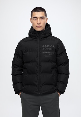 JACK & JONES Zimska jakna 'JCOBOSTON' | črna barva: sprednja stran