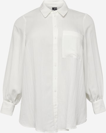 Vero Moda Curve Blouse in Wit: voorkant