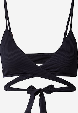 HOLLISTER Trikotni nedrčki Bikini zgornji del | črna barva: sprednja stran