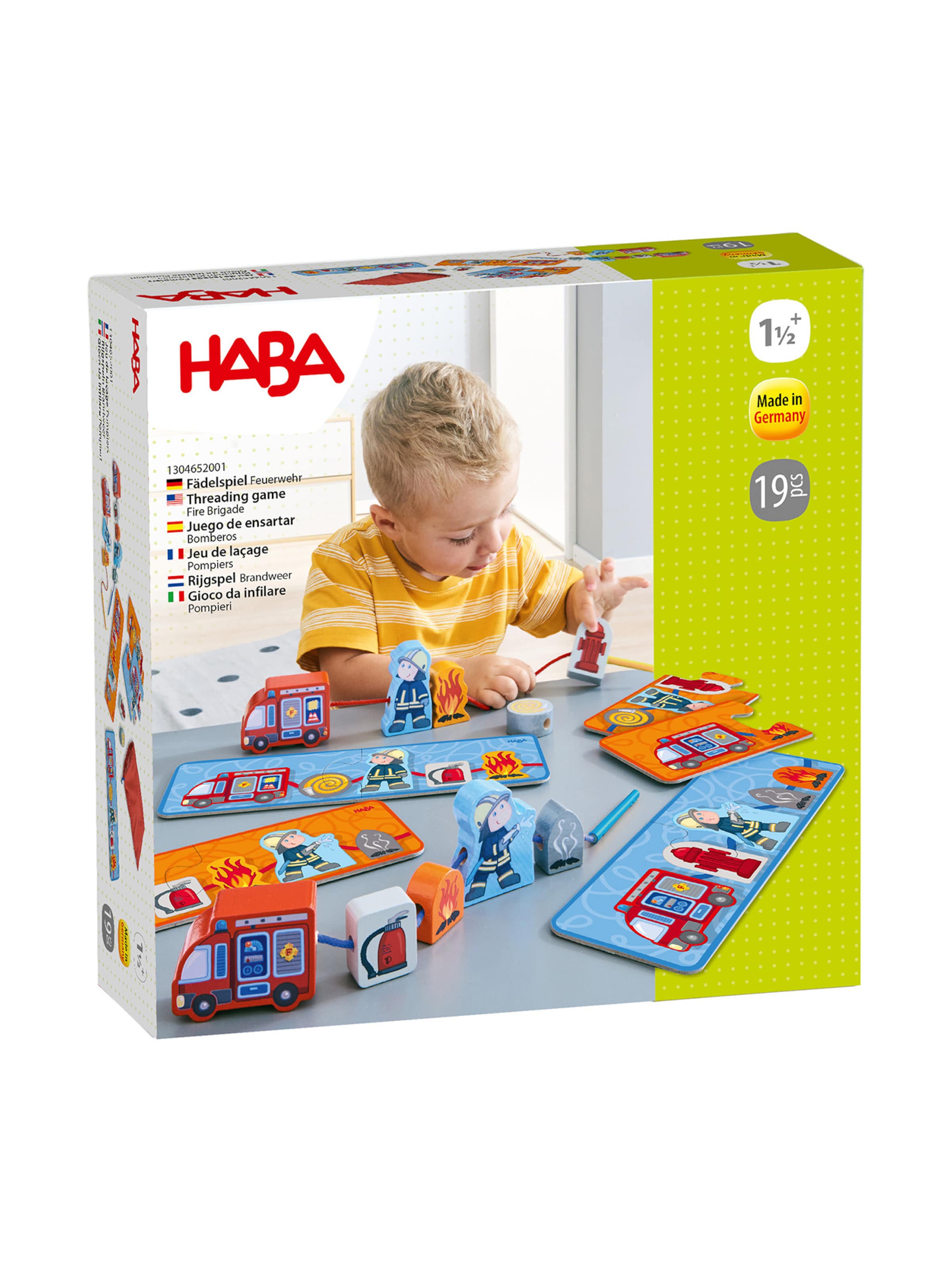 HABA Game ' Fädelspiel Feuerwehr ' in Mixed colors: front