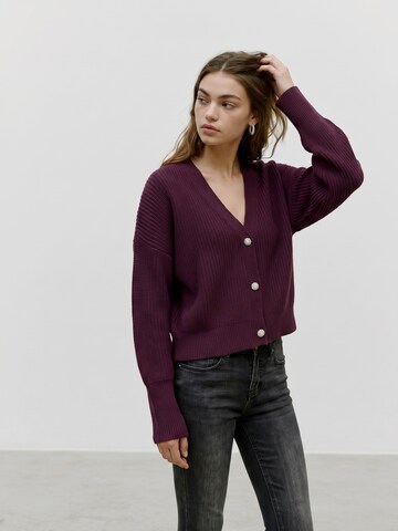 Cardigan 'VMLEALIGHT' VERO MODA en rouge : devant