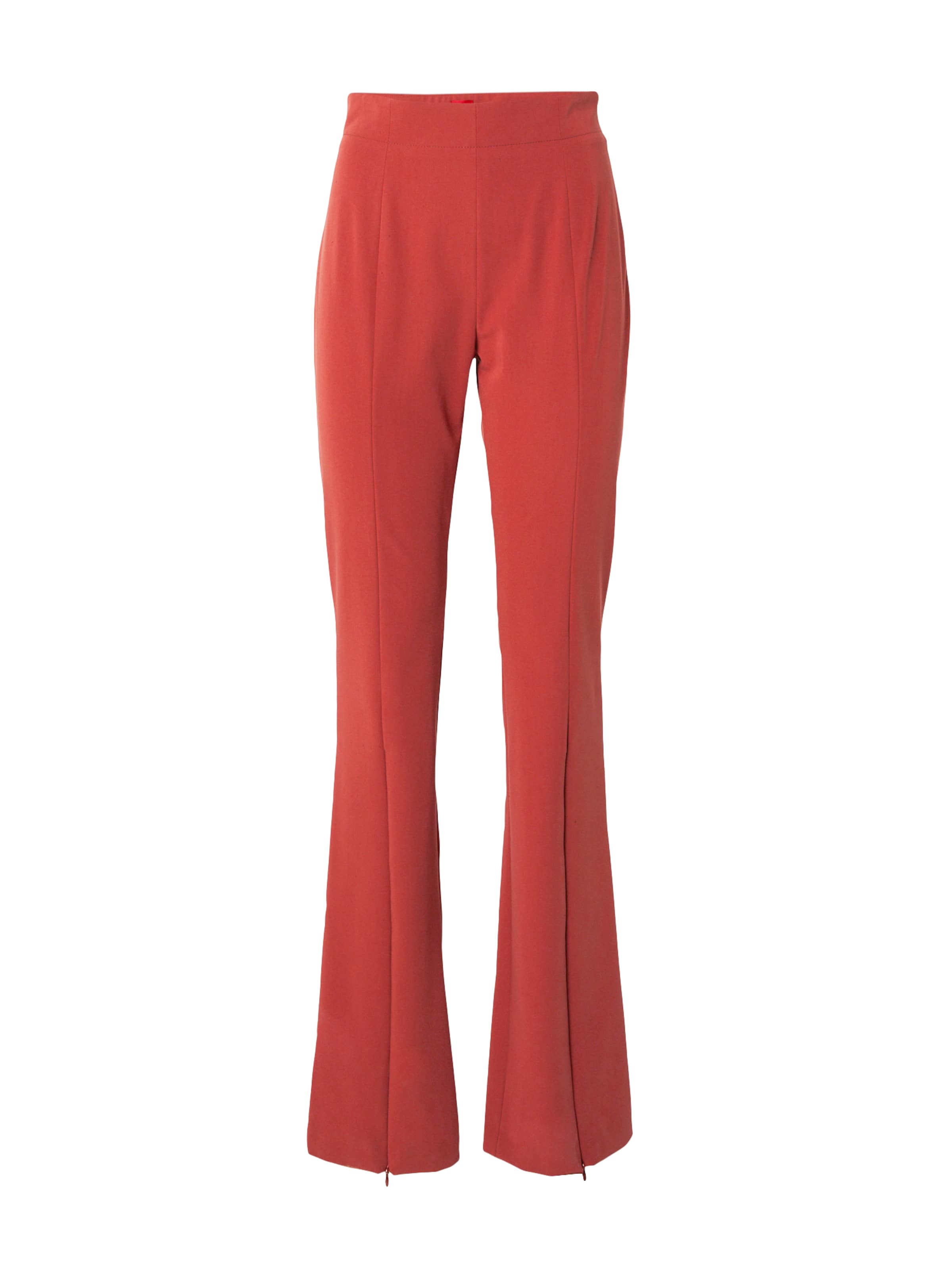 HUGO Flared Παντελόνι 'Halice' σε κόκκινο: μπροστά