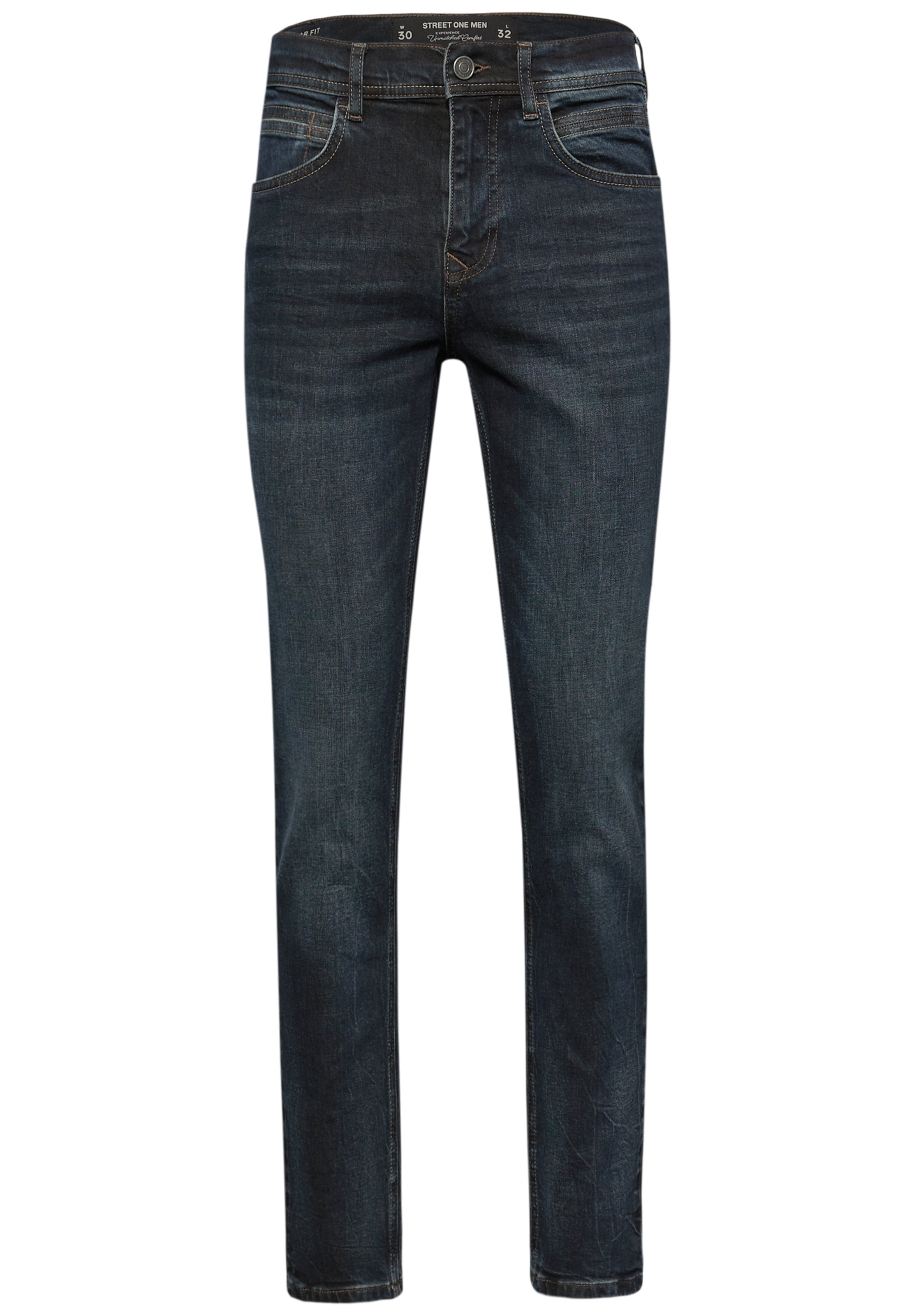 Street One MEN Regular Jeans in Blau: Vorderseite
