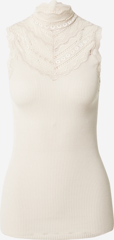 Tops en tricot rosemunde en beige : devant