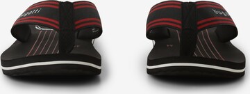 bugatti T-Bar Sandals in Black