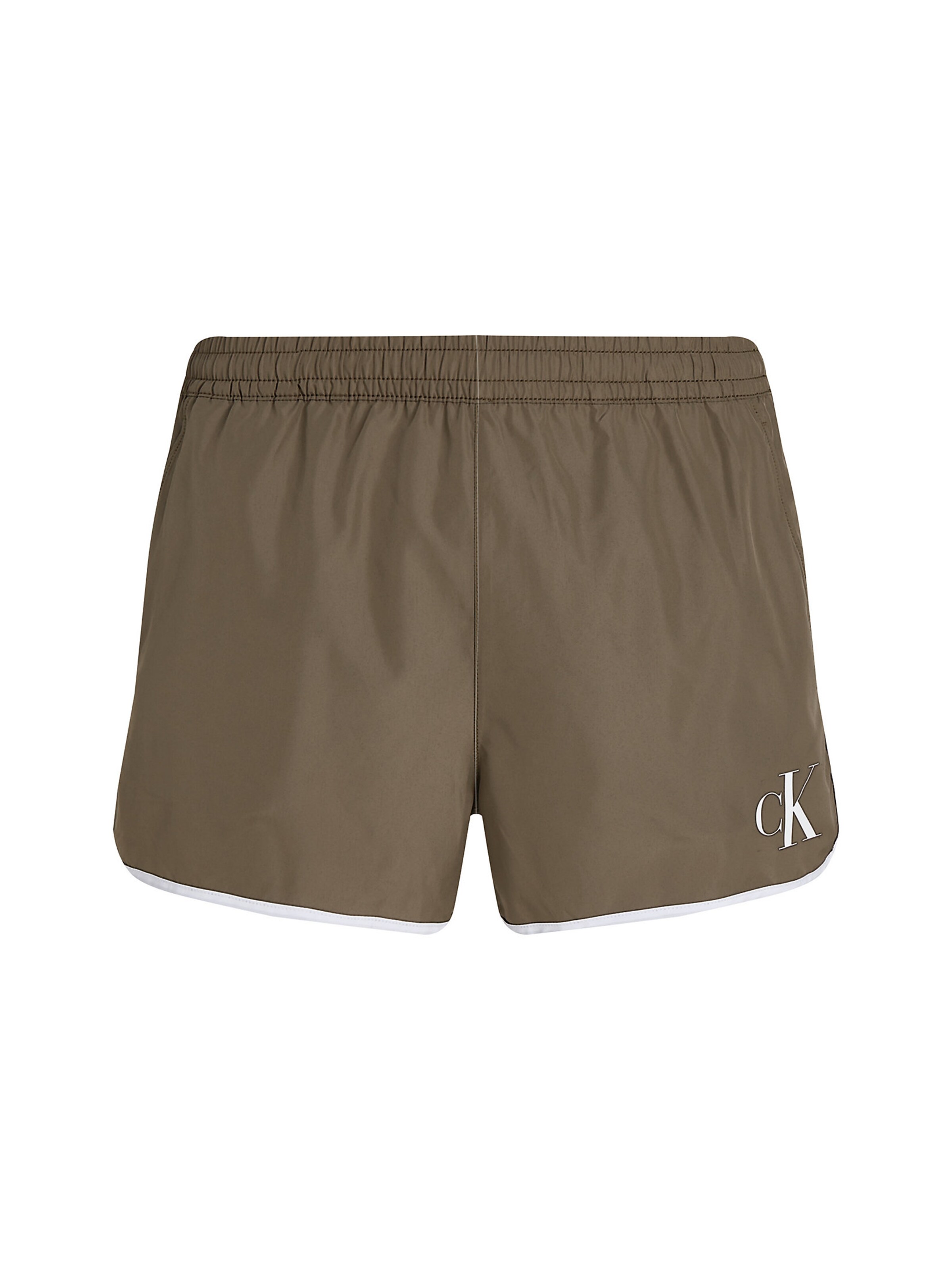 Calvin Klein Swimwear Badeshorts 'Runner' in Grün: Vorderseite