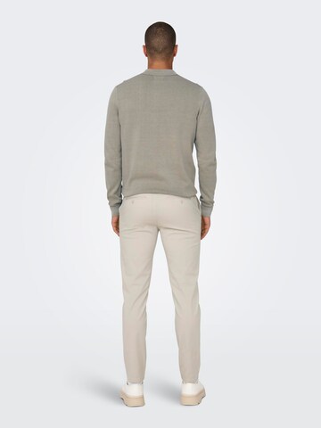 Only & Sons Slimfit Lærredsbukser 'MARK LUCA LIFE' i beige