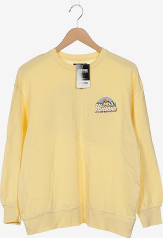 Bershka Sweatshirt & Zip-Up Hoodie in XS in Yellow: front