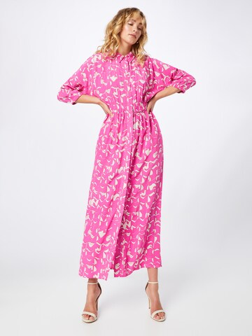 comma casual identity Shirt dress in Pink: front