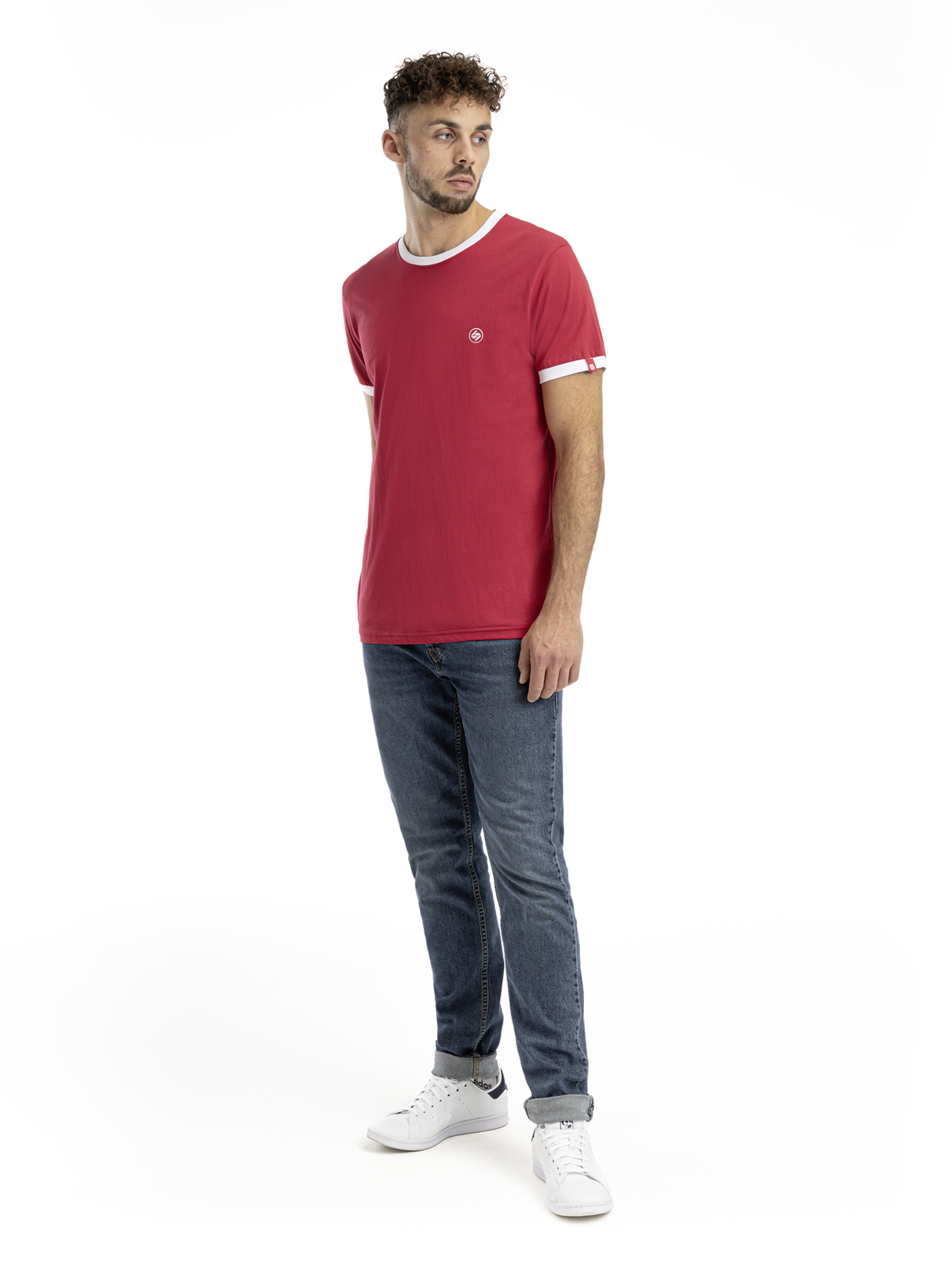 SPITZBUB Shirt ' Full Sports ' in Red