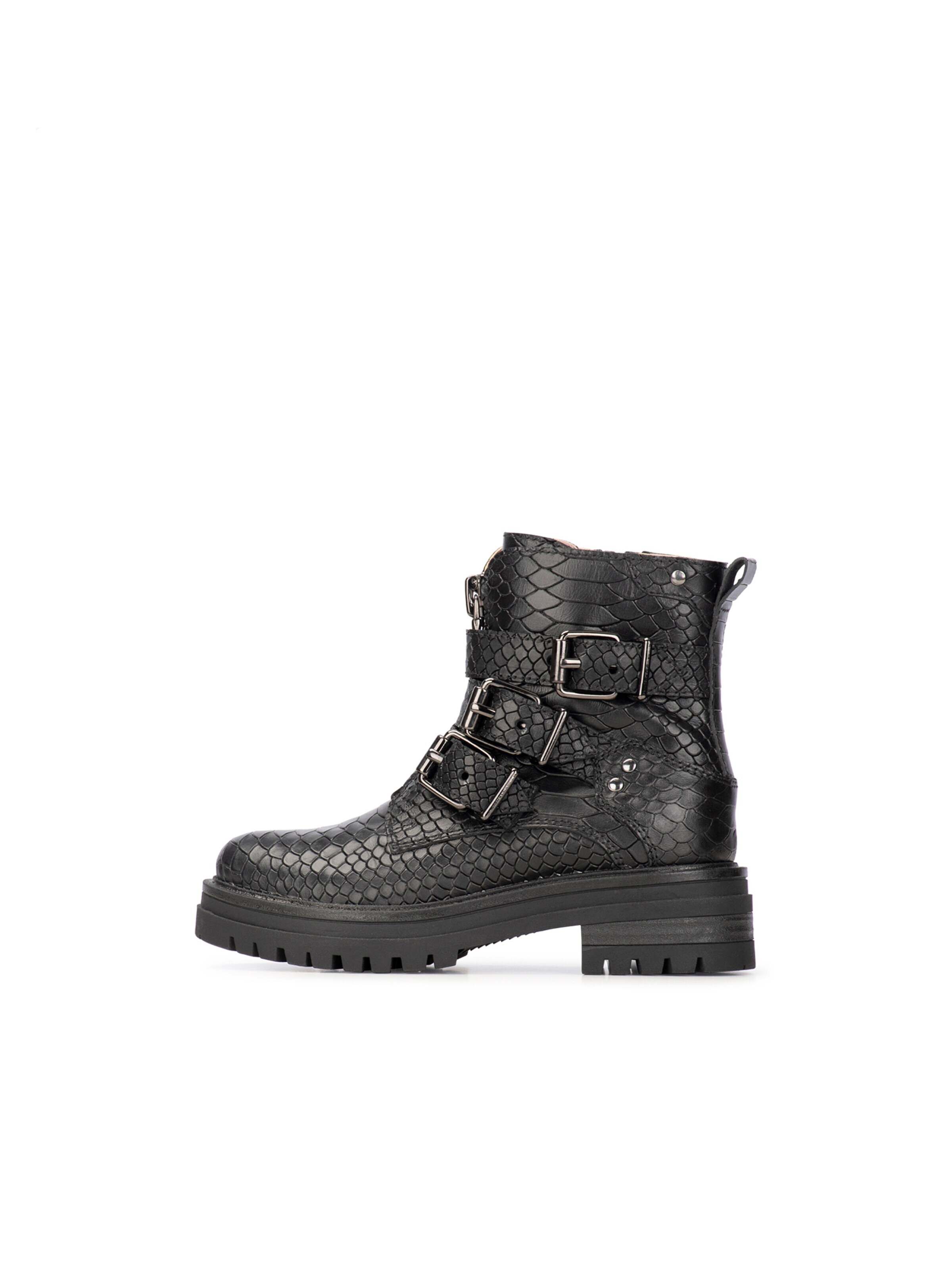 Poelman Boots 'Monk' in Black: front