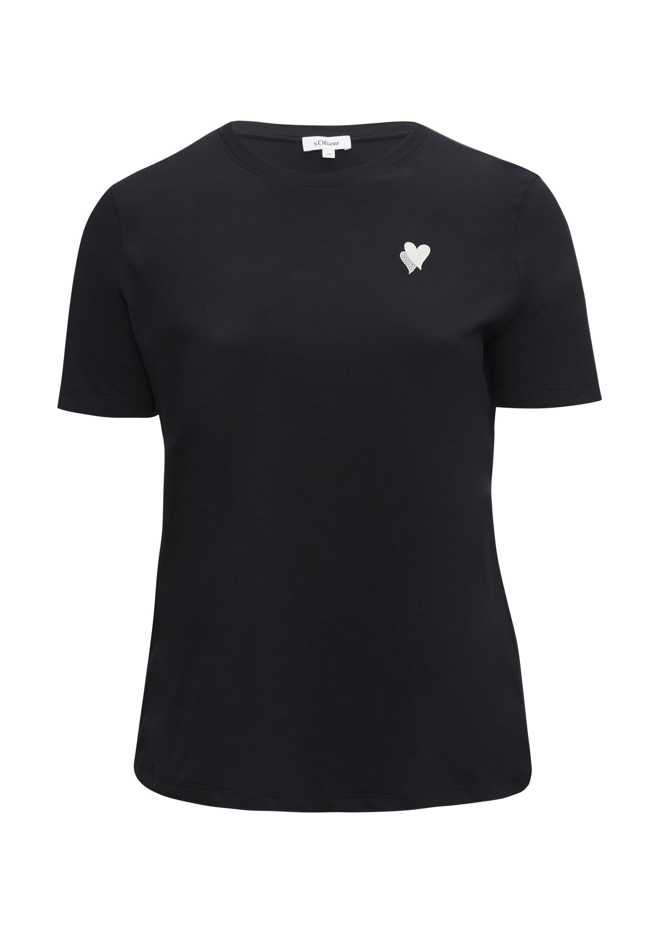 T-shirt s.Oliver Red Label Plus en noir : devant