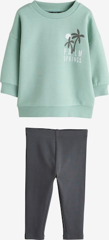 Next Set: Sweatshirt und Leggings in Grau: Vorderseite