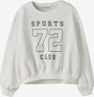 NAME IT Sweatshirt 'NKFTAYA' i vit: framsida