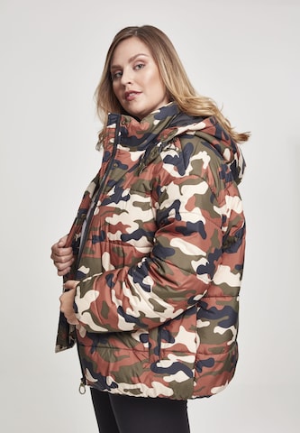 Urban Classics Winter Jacket ' Boyfriend Camo' in Mixed colors