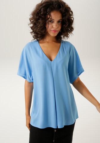 Aniston CASUAL Blouse in Blue: front