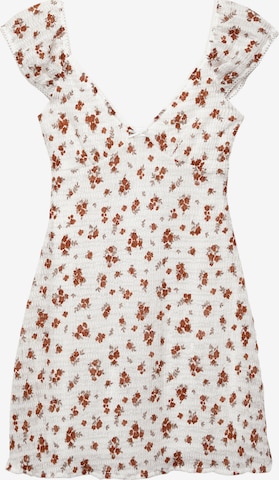 Robe Pull&Bear en blanc : devant