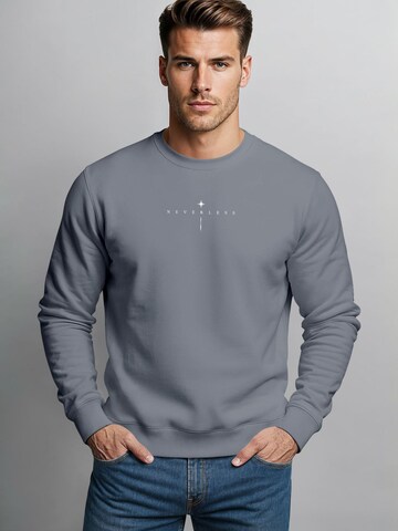 Neverless Sweatshirt 'Spiritual Awareness' in Grau