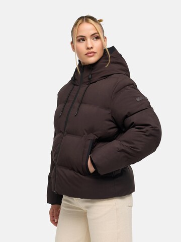 MARIKOO Winterjas 'Paddie 16' in Bruin: voorkant