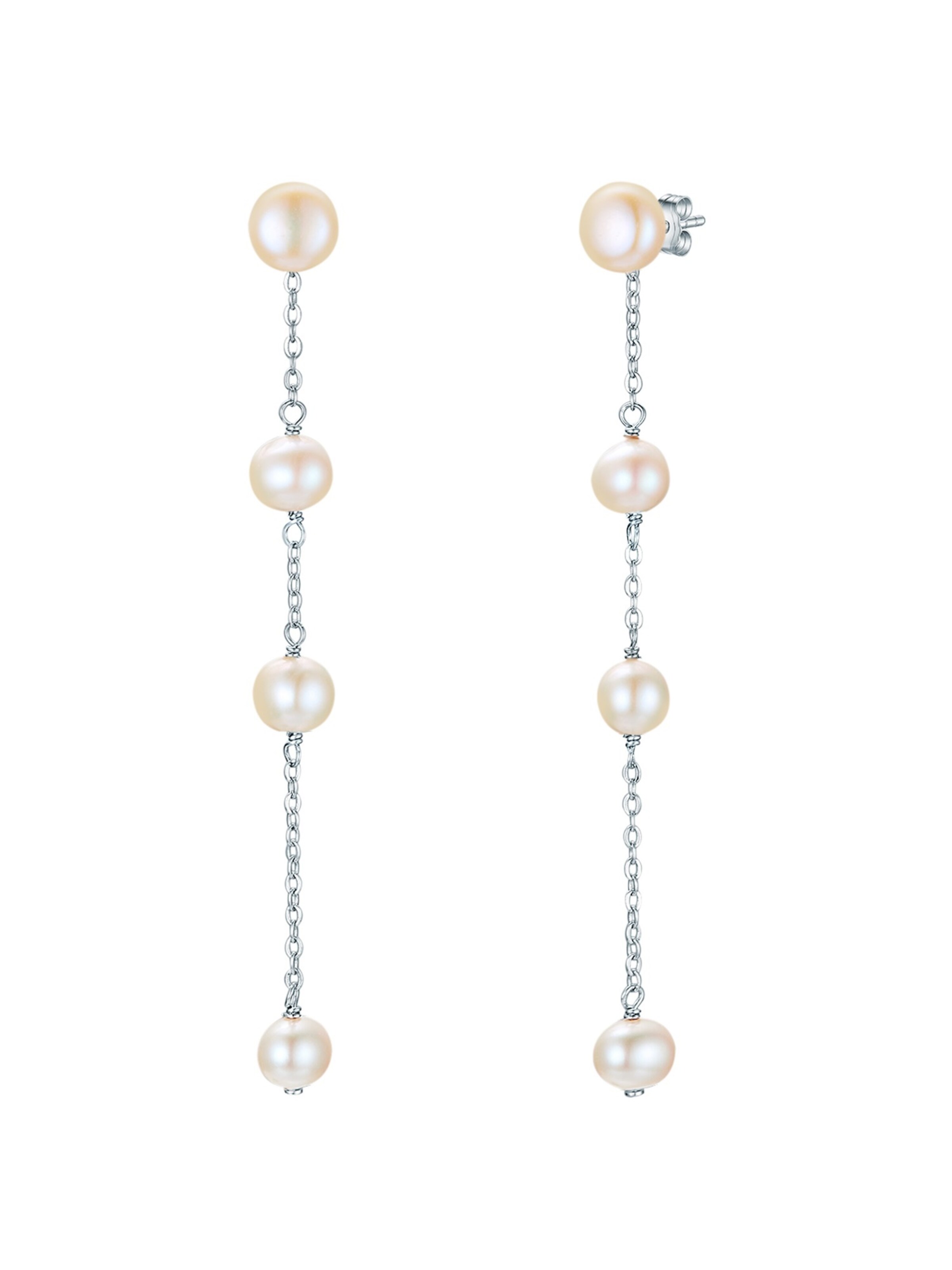 Valero Pearls Oorbellen in Zilver: voorkant