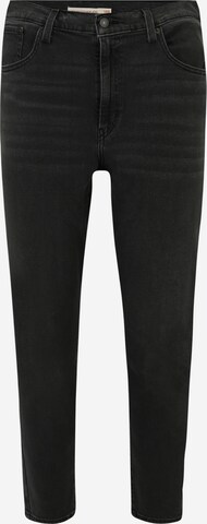 Levi's® Plus Tapered Jeans 'High Waisted Mom' in Schwarz: predná strana