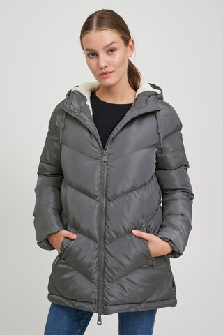 Oxmo Between-Season Jacket 'Naara' in Grey: front