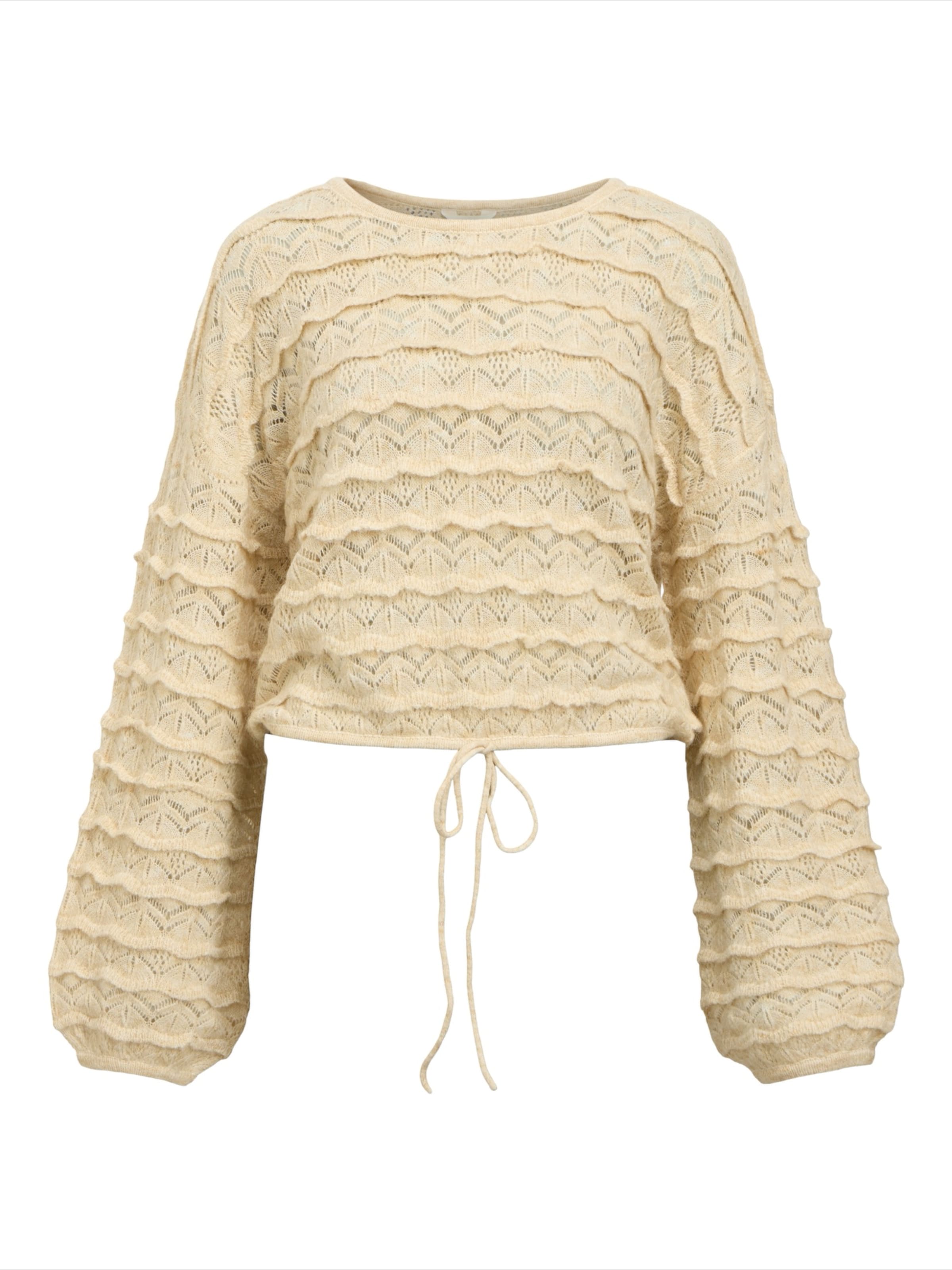 OBJECT Tröja 'OBJKristel' i beige: framsida