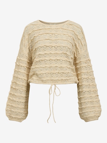 Pullover 'OBJKristel' di OBJECT in beige: frontale