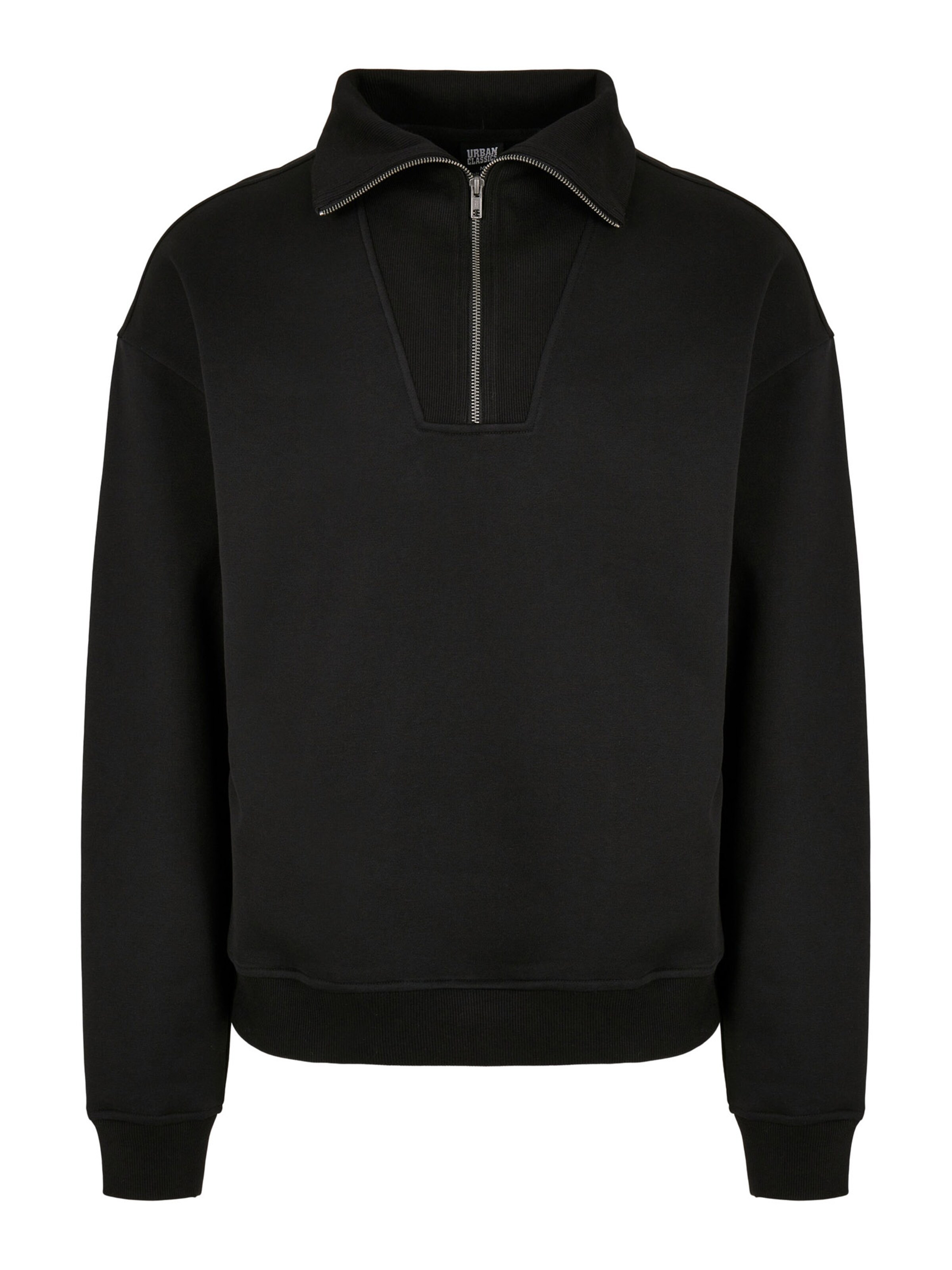 Urban Classics Sweatshirt in Black: front