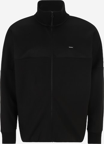 Calvin Klein Big & Tall Sweatjacka i svart: framsida